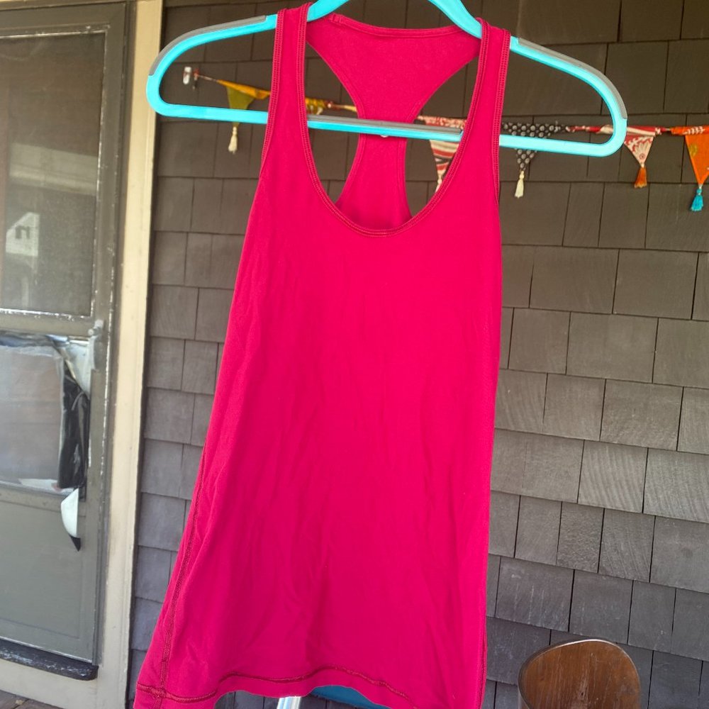 Red Lulu Lemon Tank Top